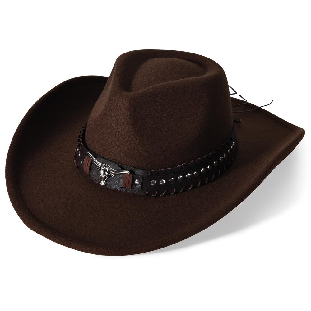 4263 Extra-Wide Brim Cowboy Hats Cowgirl Hat Classic Western Hats
